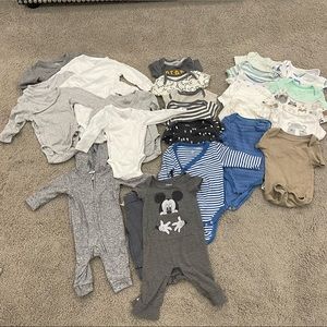 Baby boy bundle 27 pieces- various sizes see description